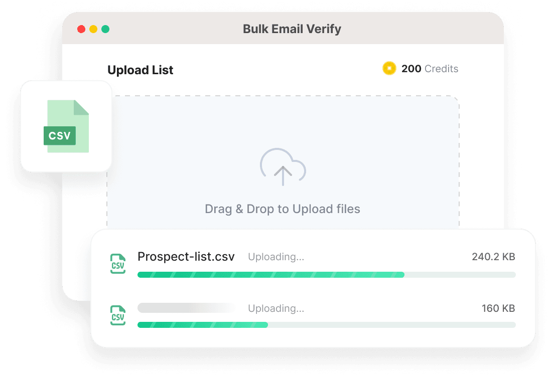 Bulk Upload Email Verification